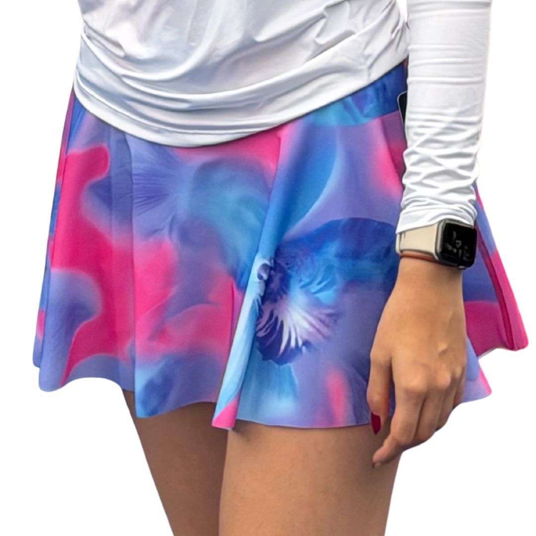 FALDA ESTAMPADA ORQUIDEA